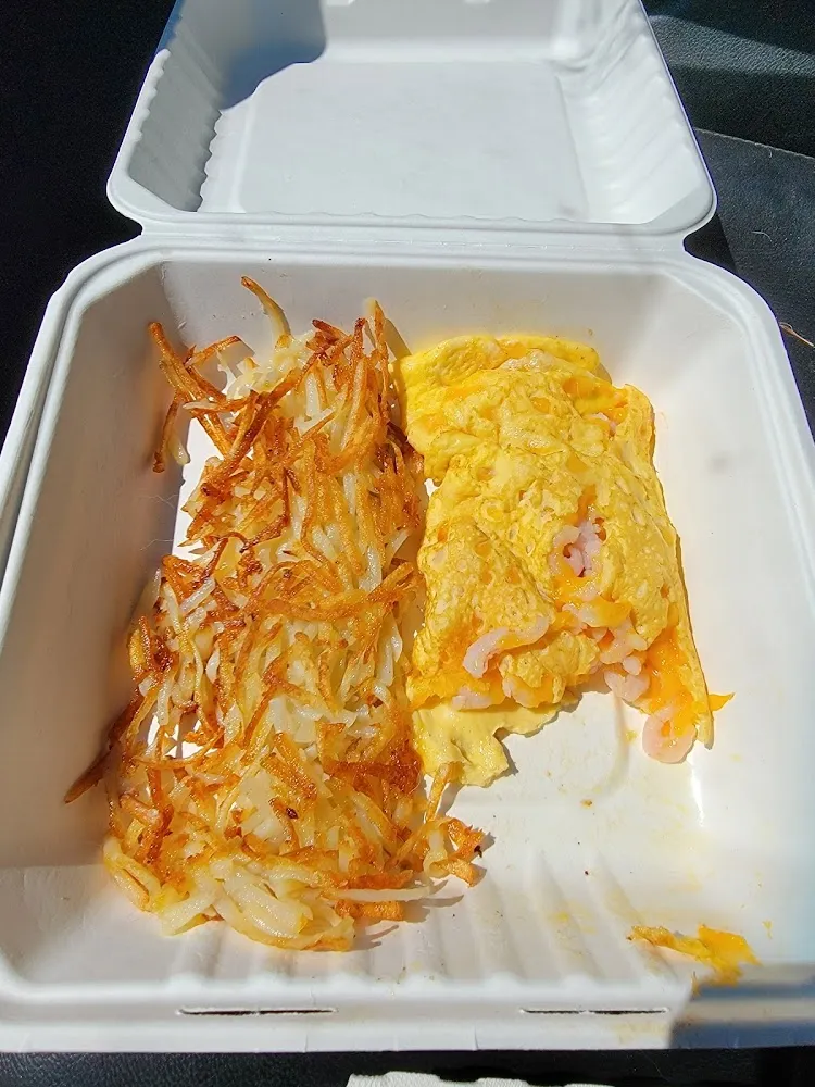 Cheese and Shrimp Omelette